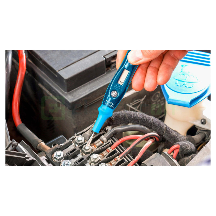 Tester Tensiune LCD PAN 2000 | 12-250V AC/DC | Verificator Fază Fără Baterii | Pancontrol