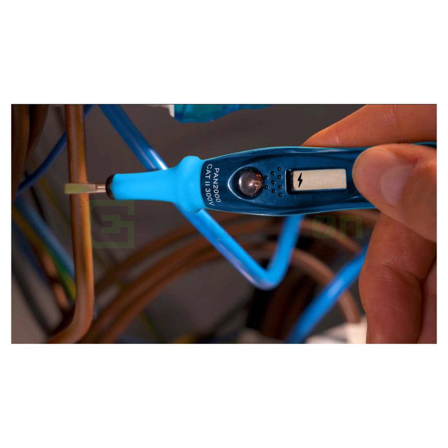 Tester Tensiune LCD PAN 2000 | 12-250V AC/DC | Verificator Fază Fără Baterii | Pancontrol