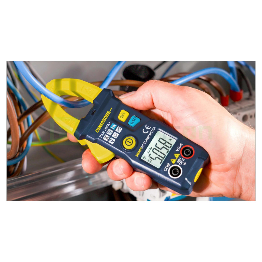 Clește Ampermetric PAN 200A+ | True RMS | Ecran Color & NCV | Smart 600V | Pancontrol