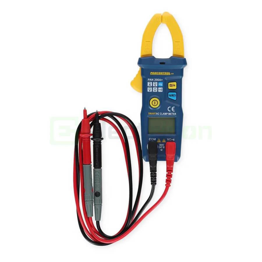Clește Ampermetric PAN 200A+ | True RMS | Ecran Color & NCV | Smart 600V | Pancontrol