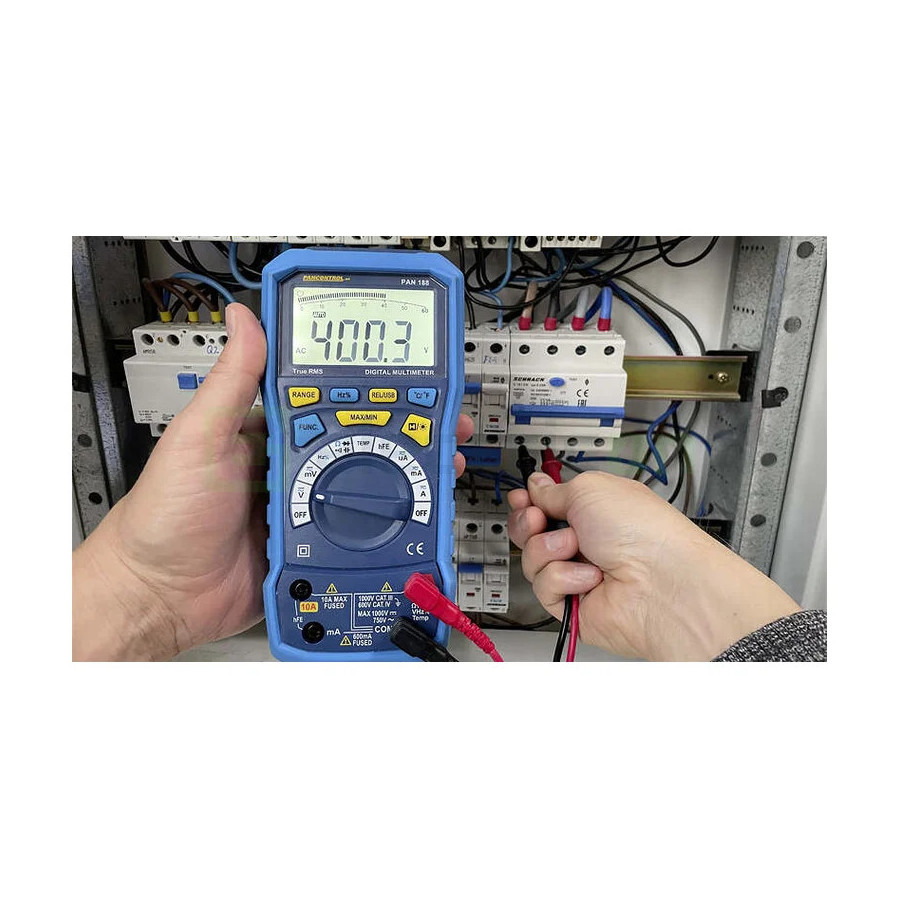 Multimetru Precizie PAN 188 | 40.000 Counts | IP67 True RMS | Data Log & CAT IV | Pancontrol