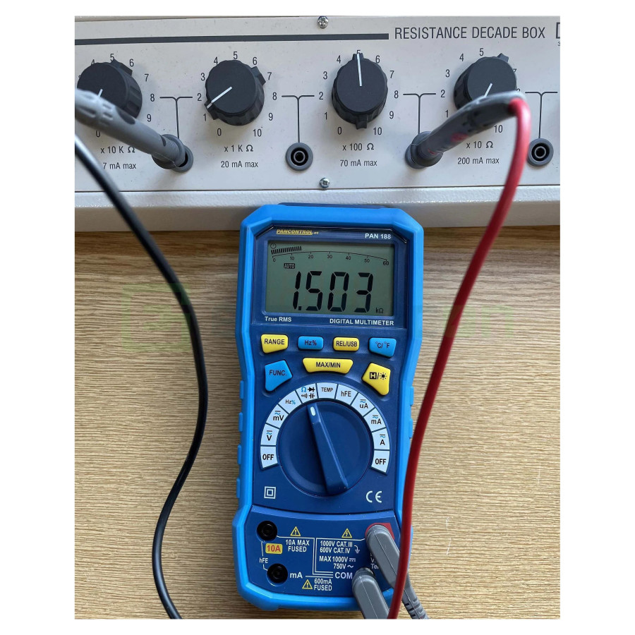 Multimetru Precizie PAN 188 | 40.000 Counts | IP67 True RMS | Data Log & CAT IV | Pancontrol