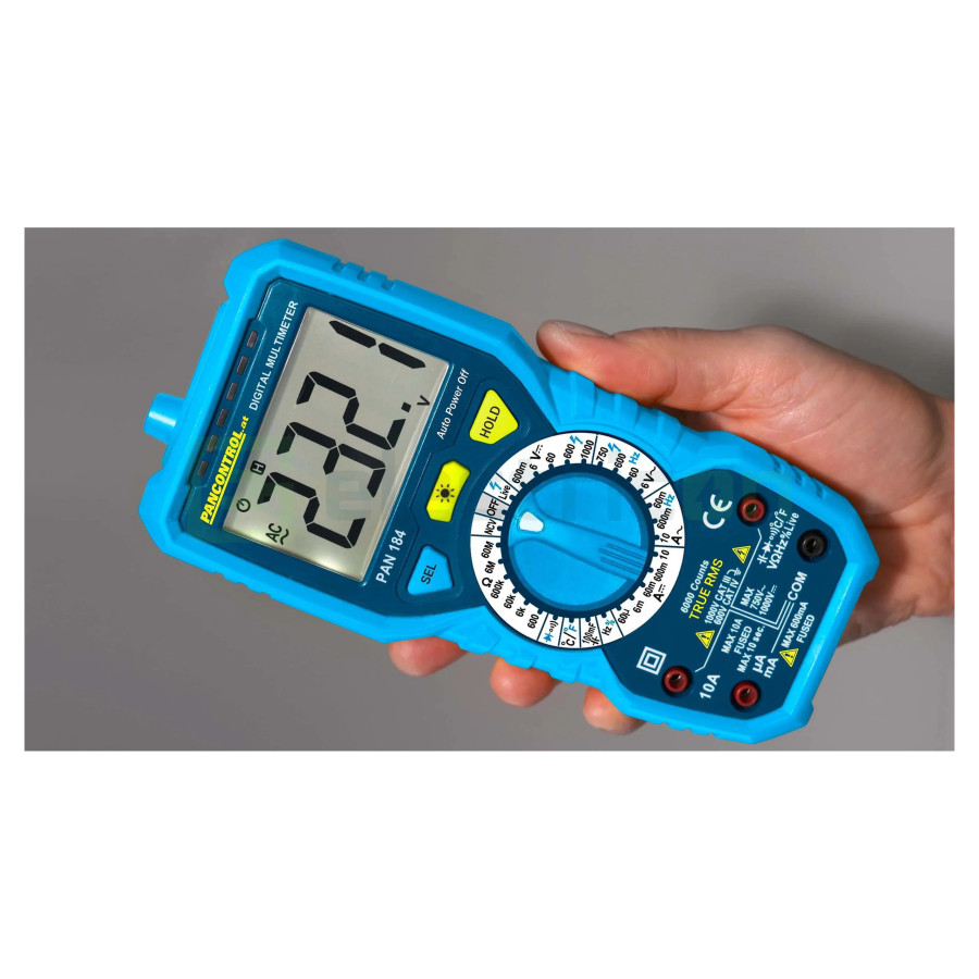 Multimetru Robust PAN 184 | IP67 Rezistent la Apă | True RMS & CAT IV | Pancontrol