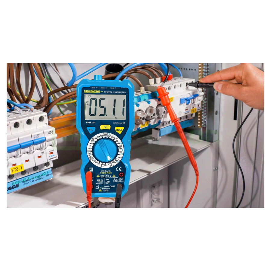 Multimetru Robust PAN 184 | IP67 Rezistent la Apă | True RMS & CAT IV | Pancontrol