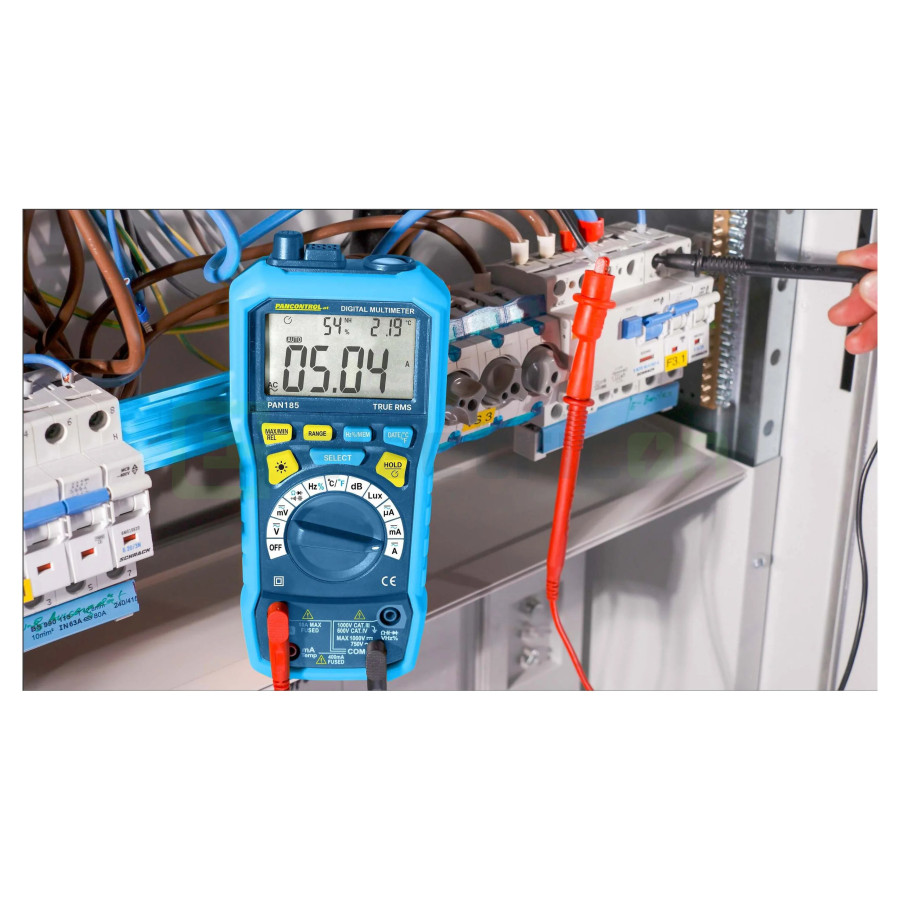 Multimetru Digital PAN 185 | IP67 Rezistent la Apă | True RMS & CAT IV | Pancontrol