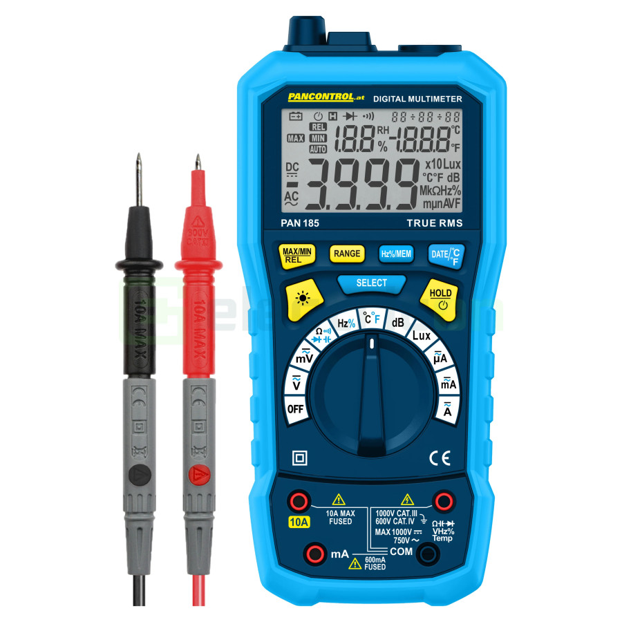 Multimetru Digital PAN 185 | IP67 Rezistent la Apă | True RMS & CAT IV | Pancontrol