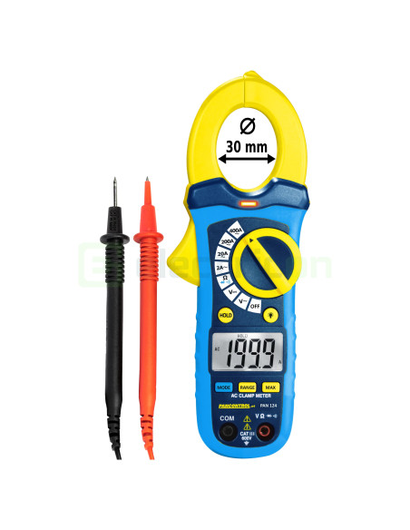 Clește Ampermetric PAN 124 | 200A AC & 600V AC/DC | Multimetru Digital | Pancontrol