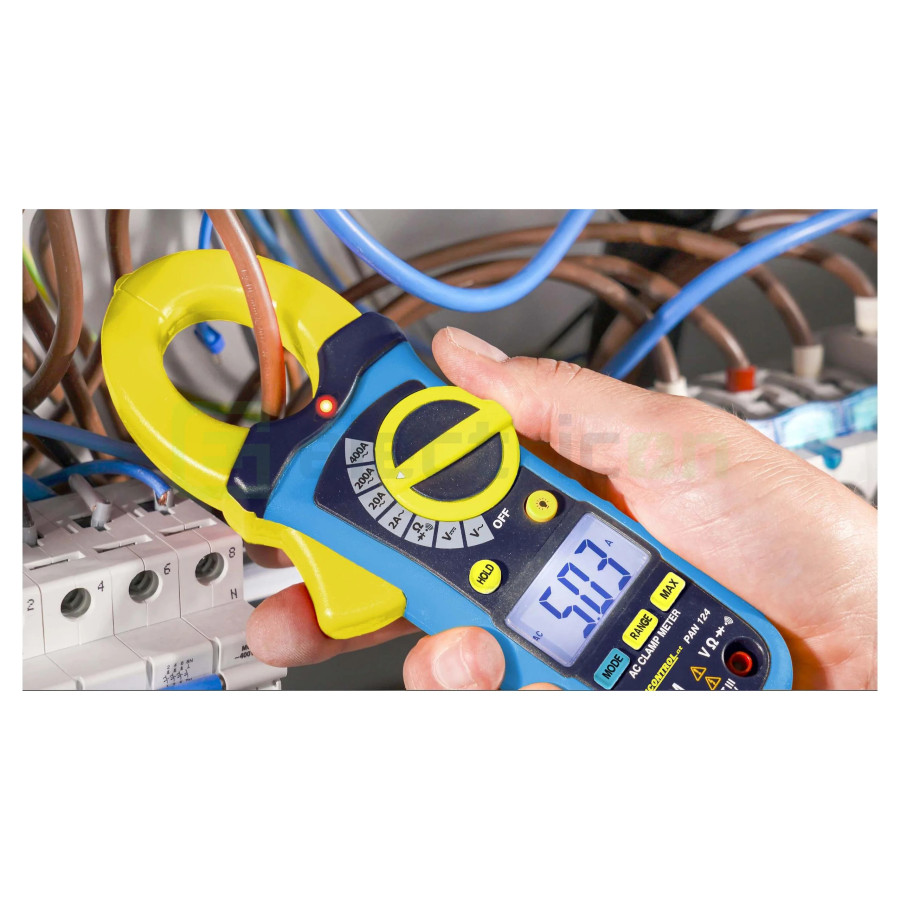 Clește Ampermetric PAN 124 | 200A AC & 600V AC/DC | Multimetru Digital | Pancontrol