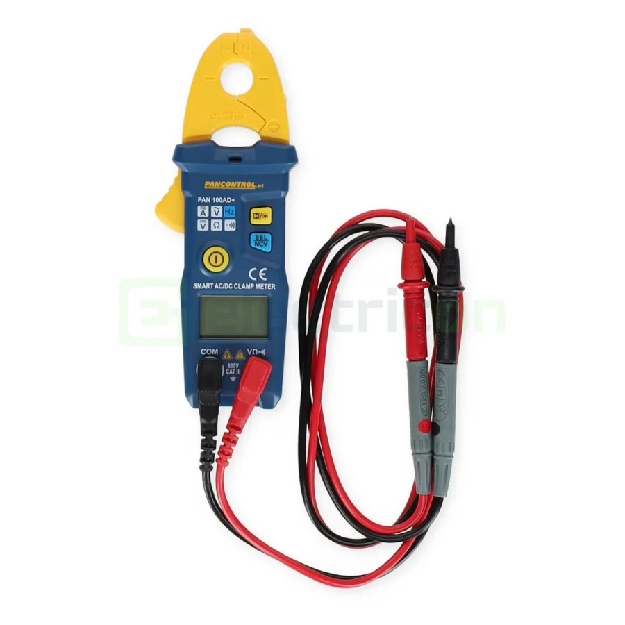 Clește Ampermetric PAN 100AD+ | 100A AC/DC True RMS | Smart Auto-Range | Pancontrol