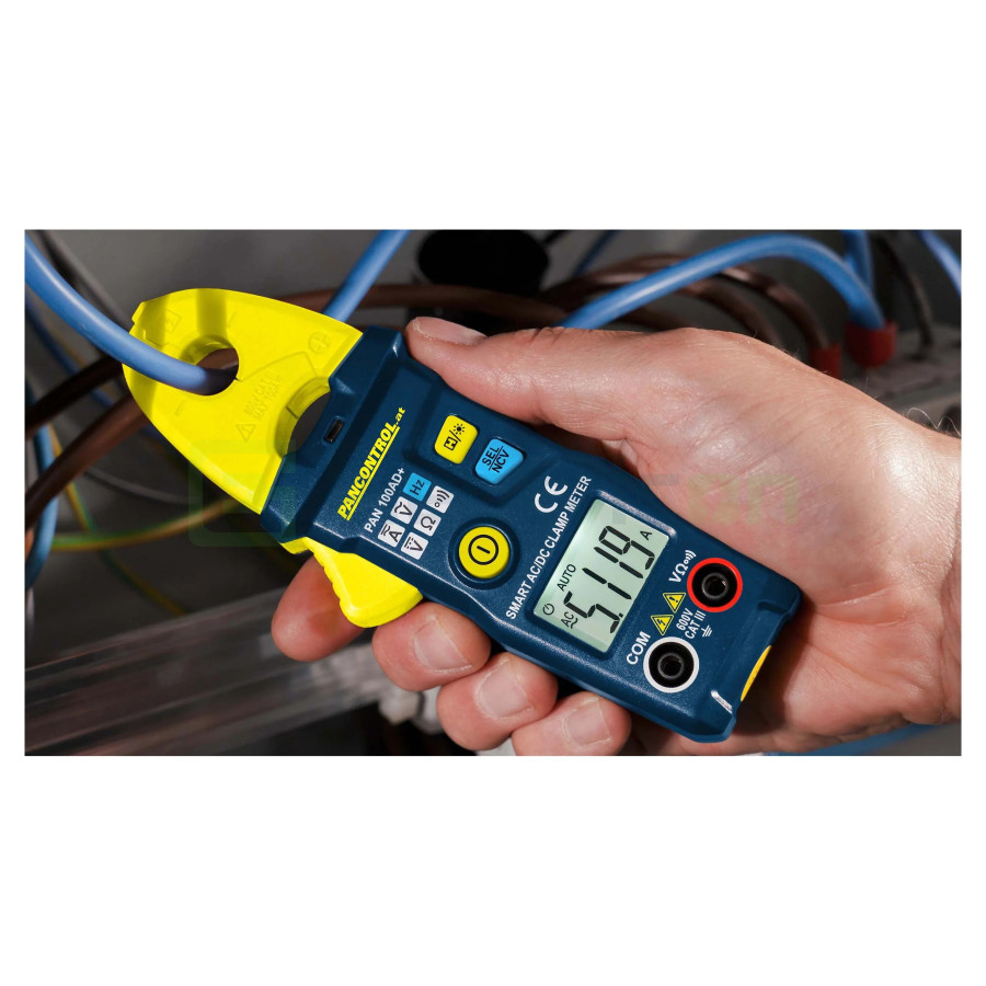 Clește Ampermetric PAN 100AD+ | 100A AC/DC True RMS | Smart Auto-Range | Pancontrol
