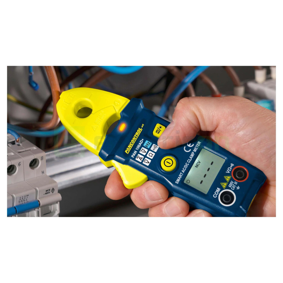 Clește Ampermetric PAN 100AD+ | 100A AC/DC True RMS | Smart Auto-Range | Pancontrol