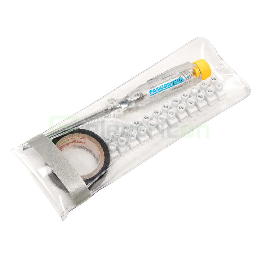 Set Tester Fază PAN PSD-SET-BK-IB | Borne, Bandă Izolatoare și Etui | Kit Pancontrol
