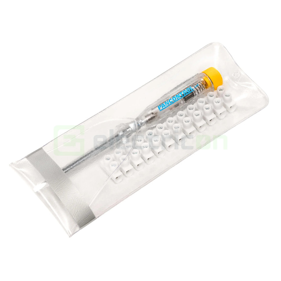 Set Verificare Fază PAN PSD-SET-BK | Creion Tensiune și Borne | Etui Inclus | Pancontrol