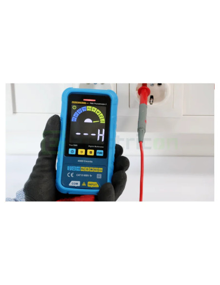 Multimetru de Buzunar PAN Pocketmeter-2 | True RMS & Ecran Color | Tester NCV 600V | Pancontrol