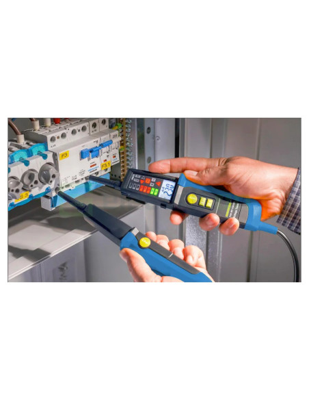 Tester de tensiune și de continuitate - 1000V AC/DC + afișaj de câmp rotativ și test diferențial 30mA - PanControl MV-1000AD