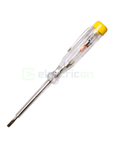 Tester Fază PAN PSD140TR | Creion Tensiune 140mm | 100-250V AC Transparent | Pancontrol