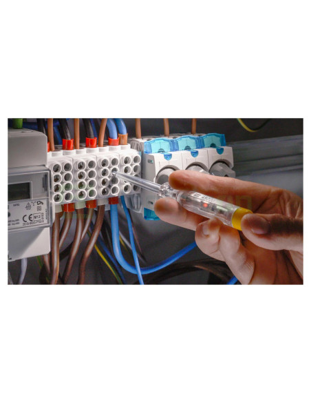 Tester Fază PAN PSD140TR | Creion Tensiune 140mm | 100-250V AC Transparent | Pancontrol