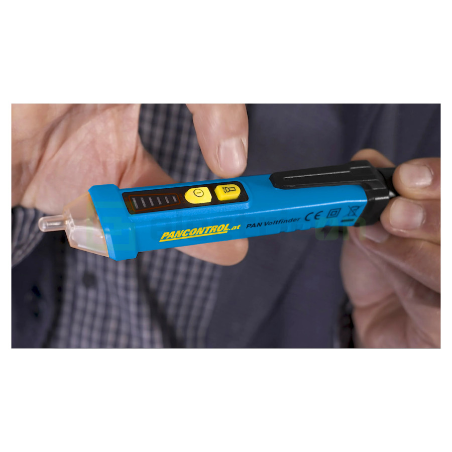 Detector Tensiune PAN Voltfinder | NCV 12V-1000V AC | Lanternă LED | Pancontrol