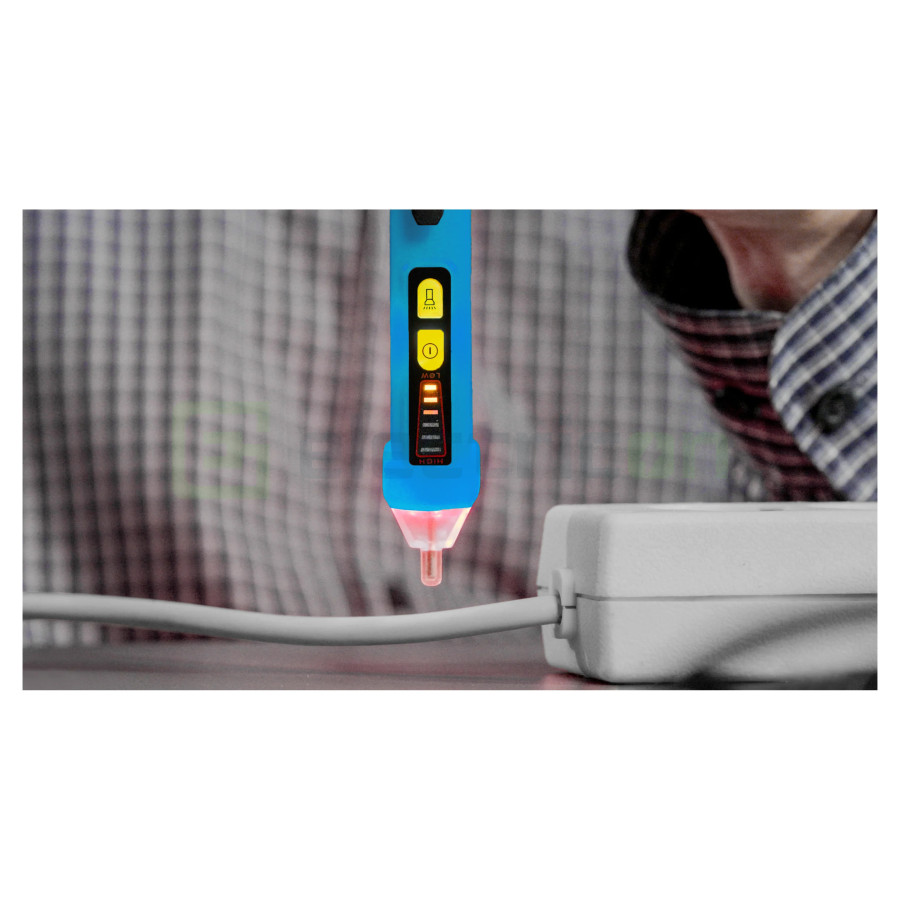 Detector Tensiune PAN Voltfinder | NCV 12V-1000V AC | Lanternă LED | Pancontrol