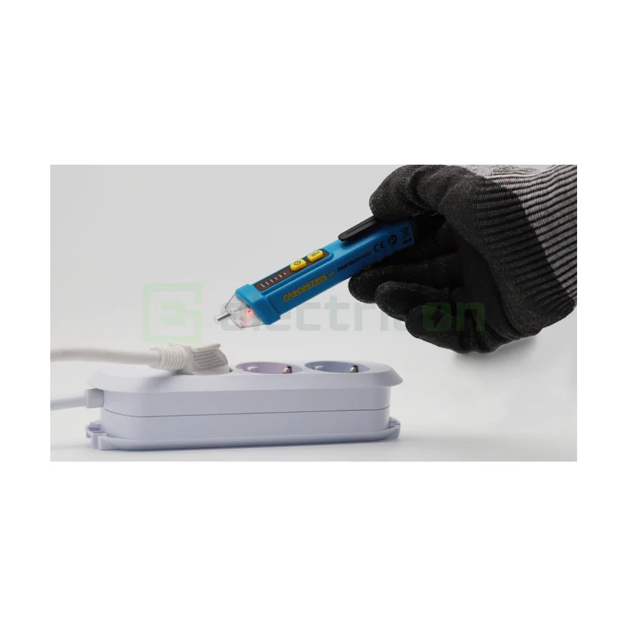 Detector Tensiune PAN Voltfinder | NCV 12V-1000V AC | Lanternă LED | Pancontrol