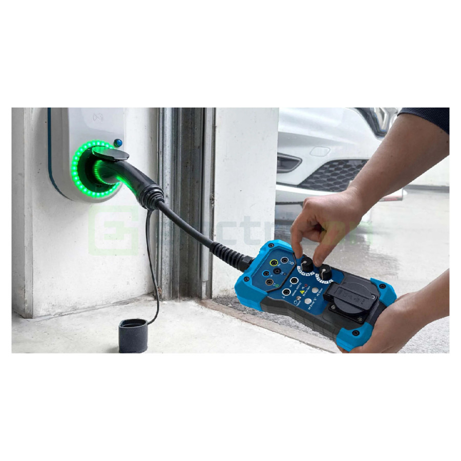 Adaptor Testare Stații EV PAN Wallboxtester | Simulare Vehicul Tip 2 | CAT III 600V | Pancontrol