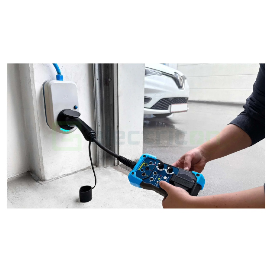 Adaptor Testare Stații EV PAN Wallboxtester | Simulare Vehicul Tip 2 | CAT III 600V | Pancontrol