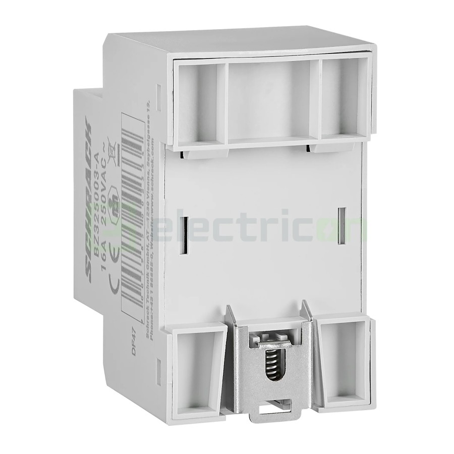 Priză - Schuko 2P+E - șină DIN - LED - gri - IP20 - Schrack - BZ325003-A