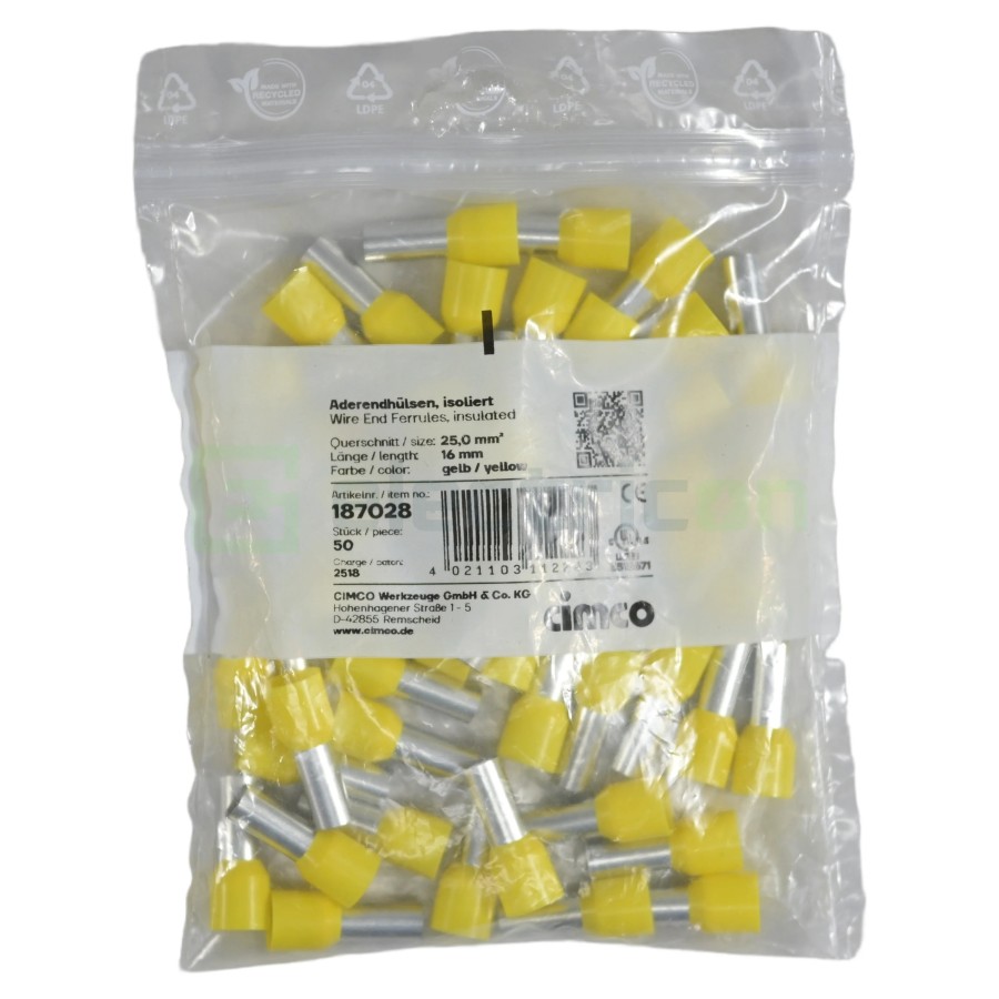 Ferule - pini - 25/16mm - Cimco - 18 7028