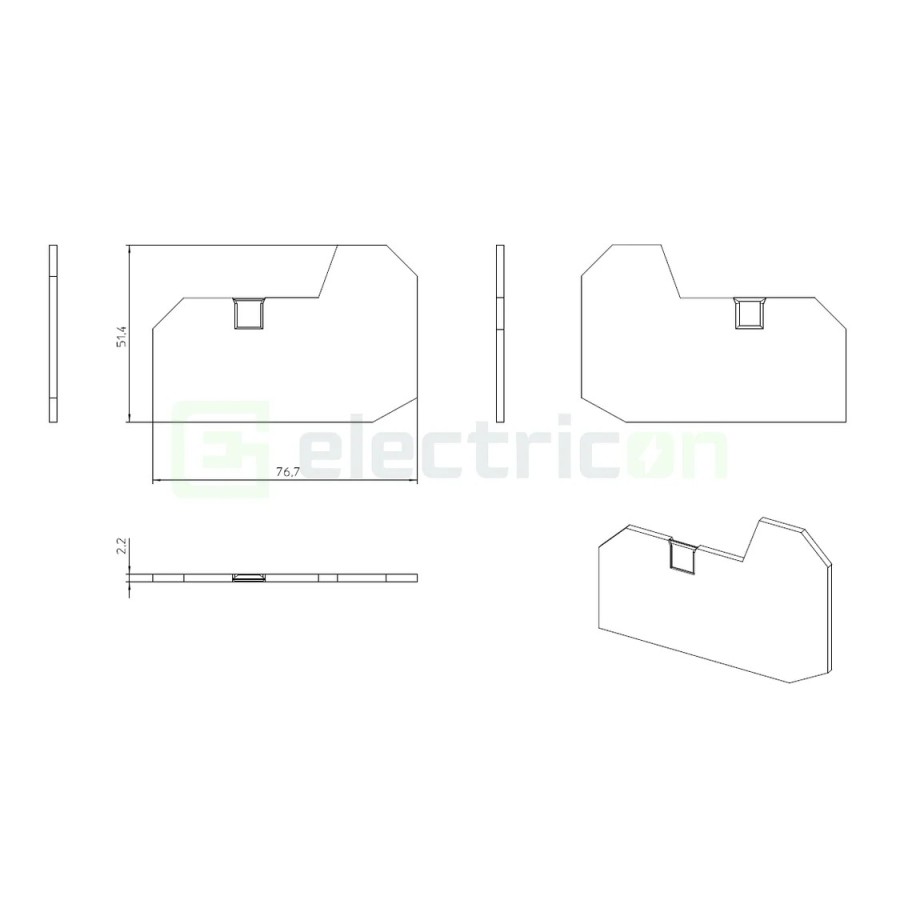 Element terminal - capac - pentru clemele șir gama XTV 6-TWIN Phoenix Contact 1329516