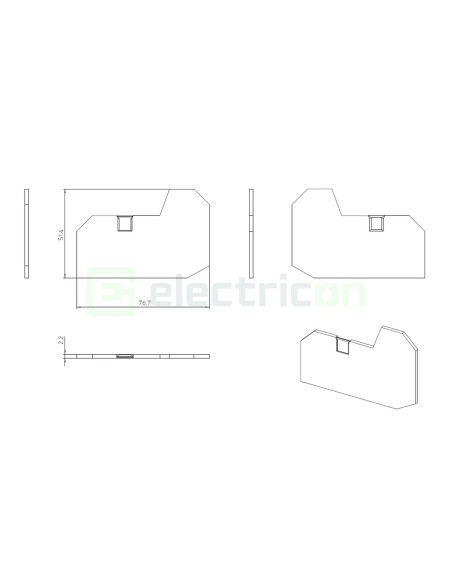 Element terminal - capac - pentru clemele șir gama XTV 6-TWIN Phoenix Contact 1329516
