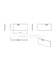 Element terminal - capac - pentru clemele șir gama PT 4-TWIN Phoenix Contact 3208977 2
