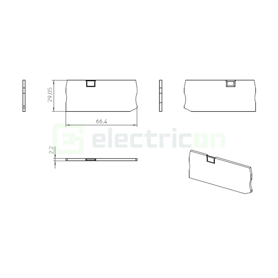 Element terminal - capac - pentru clemele șir gama PT 4-TWIN Phoenix Contact 3208977