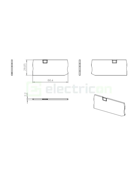 Element terminal - capac - pentru clemele șir gama PT 4-TWIN Phoenix Contact 3208977