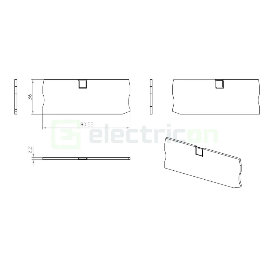 Element terminal - capac - pentru clemele șir gama PT 6-QUATTRO Phoenix Contact 3212963