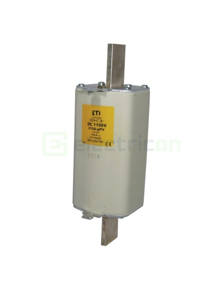 Siguranță fuzibilă MPR NH2XL fotovoltaică gPV 315A/1100V 10kA - ETI 004110418