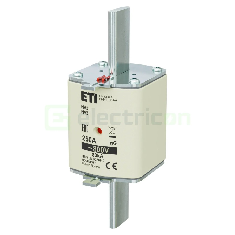 Siguranță fuzibilă MPR NH2 neizolată gG 250A/800V 80kA - ETI 004184536