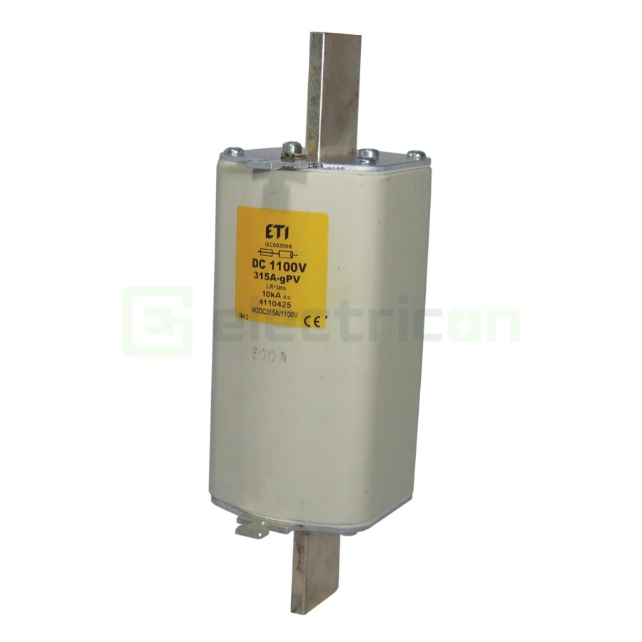 Siguranță fuzibilă MPR NH1XL fotovoltaică gPV 100A/1100VDC 10kA - ETI 004110428