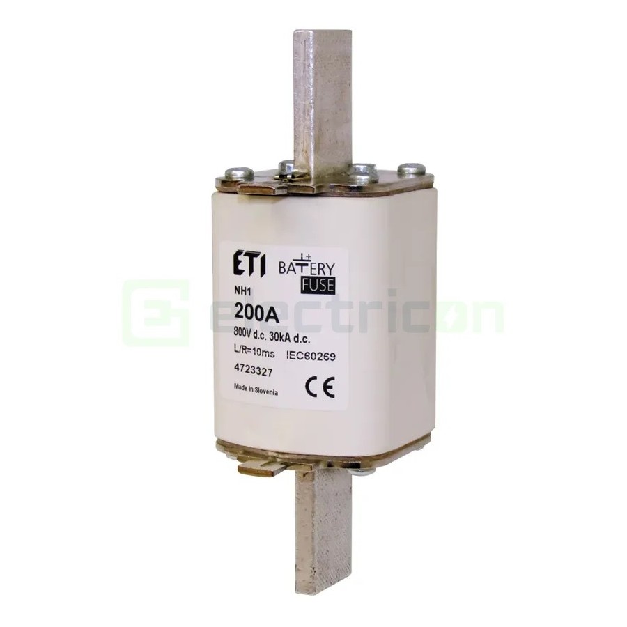 Siguranță fuzibilă MPR NH1 fotovoltaică gBat 125A/800VDC 30kA - ETI 004723325