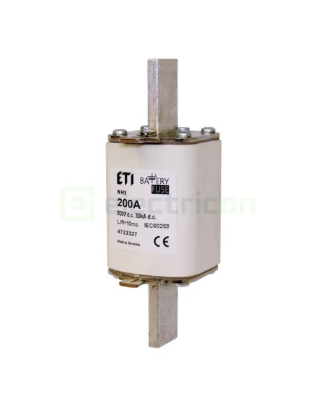 Siguranță fuzibilă MPR NH1 fotovoltaică gBat 125A/800VDC 30kA - ETI 004723325