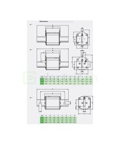 Siguranță fuzibilă MPR NH2 fotovoltaică gBat 350A/550VDC 30kA - ETI 004724266 2