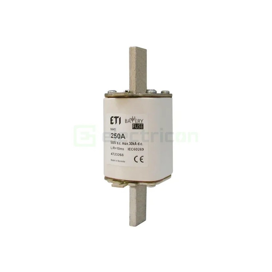 Siguranță fuzibilă MPR NH2 fotovoltaică gBat 350A/550VDC 30kA - ETI 004724266