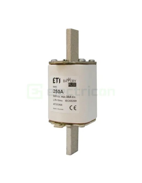 Siguranță fuzibilă MPR NH2 fotovoltaică gBat 350A/550VDC 30kA - ETI 004724266