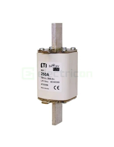 Siguranță fuzibilă MPR NH2 fotovoltaică gBat 315A/700VDC 30kA - ETI 004724295