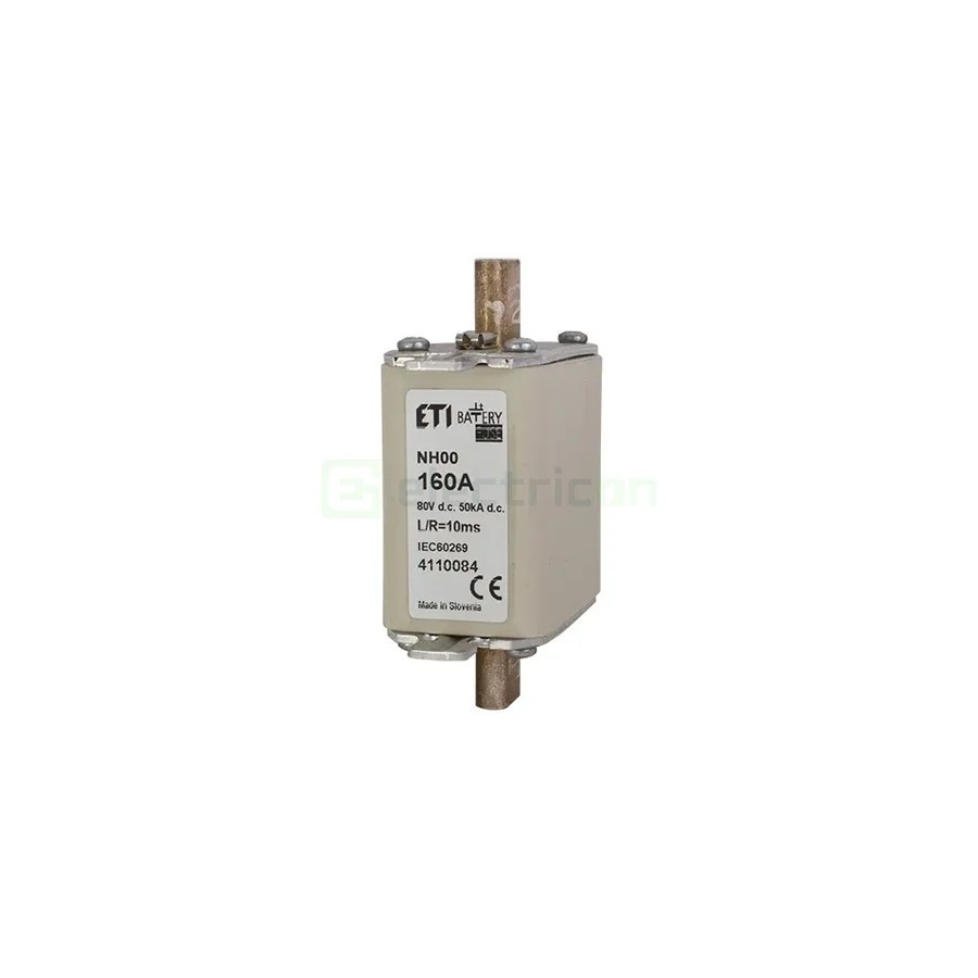 Siguranță fuzibilă MPR NH00 fotovoltaică gBat 80A/80VDC 50kA - ETI 004110081