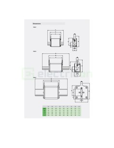 Siguranță fuzibilă MPR NH1 fotovoltaică gBat 250A/80VDC 50kA - ETI 004110096 2