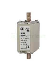 Siguranță fuzibilă MPR NH00 fotovoltaică gBat 160A/80VDC 50kA - ETI 004110084