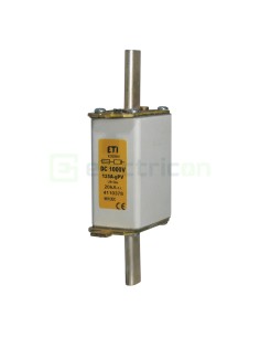 Siguranță fuzibilă MPR NH1C fotovoltaică gPV 125A/1000VDC 20kA - ETI 004110378