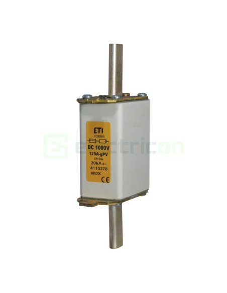 Siguranță fuzibilă MPR NH1C fotovoltaică gPV 125A/1000VDC 20kA - ETI 004110378