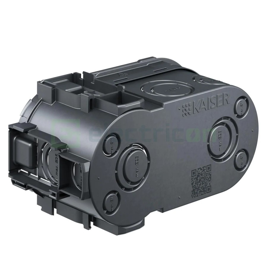 Doză aparataj dublă - pentru tencuială 2xØ68mm etanșă cu buzunar UP - Kaiser 1656-05