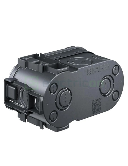 Doză aparataj dublă - pentru tencuială 2xØ68mm etanșă cu buzunar UP - Kaiser 1656-05